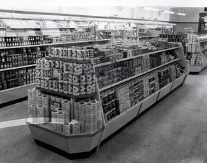 Interior of a Woolworths Store by English Photographer